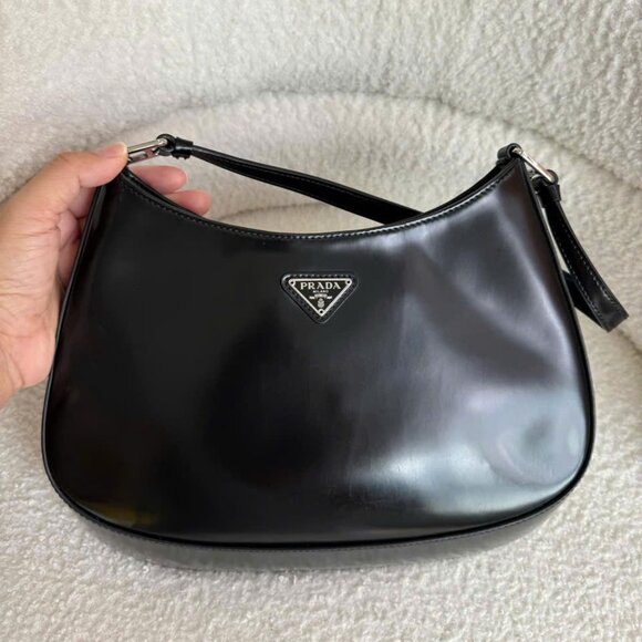 Prada Handbags - ❌SOLD❌ Prada Cleo Brushed Leather Shoulder Bag Black